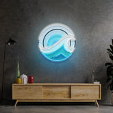 Wave Circle Led Neon Acrylic Artwork